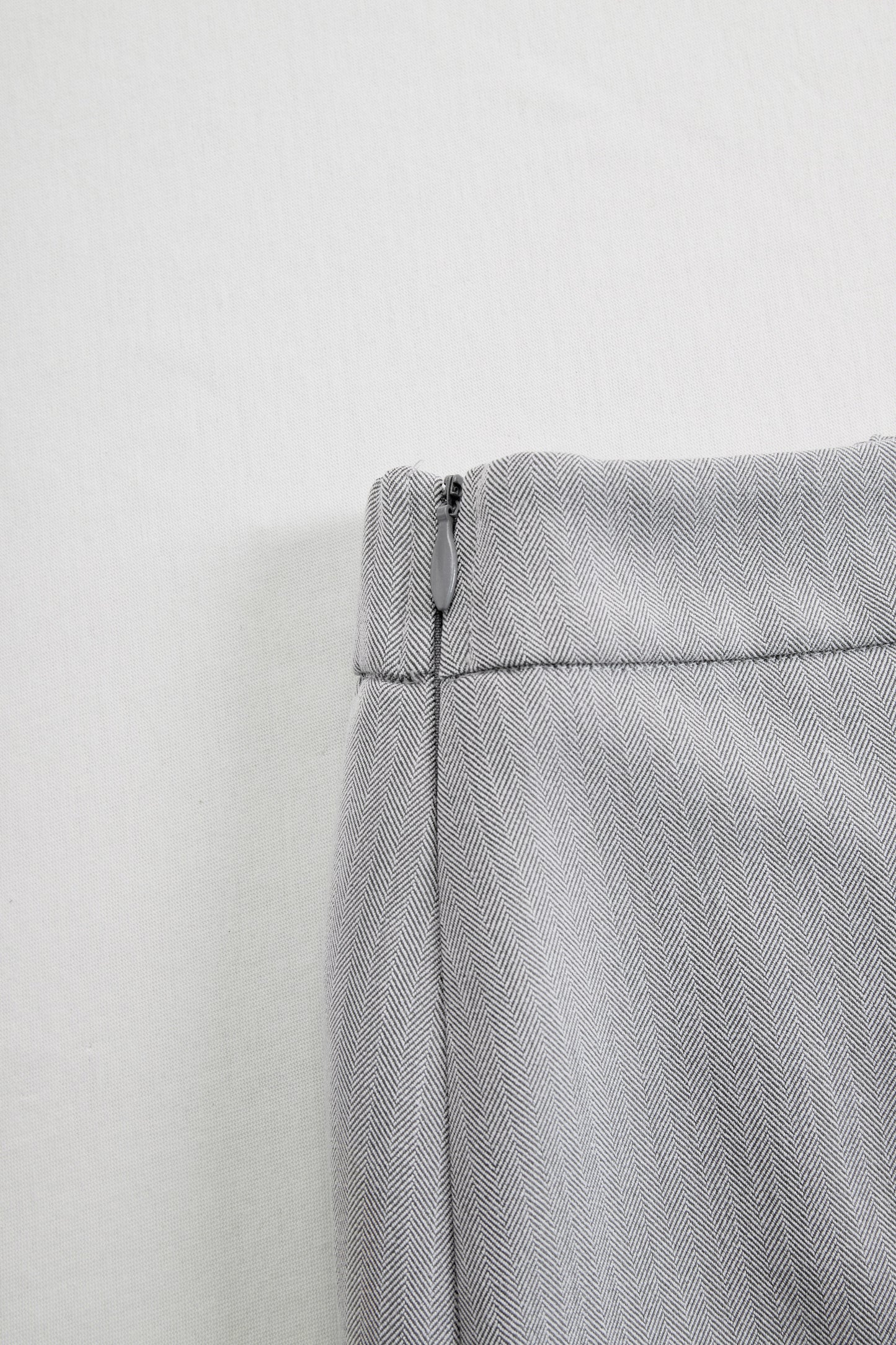 Elegant Herringbone Blazer & Pencil Skirt Set