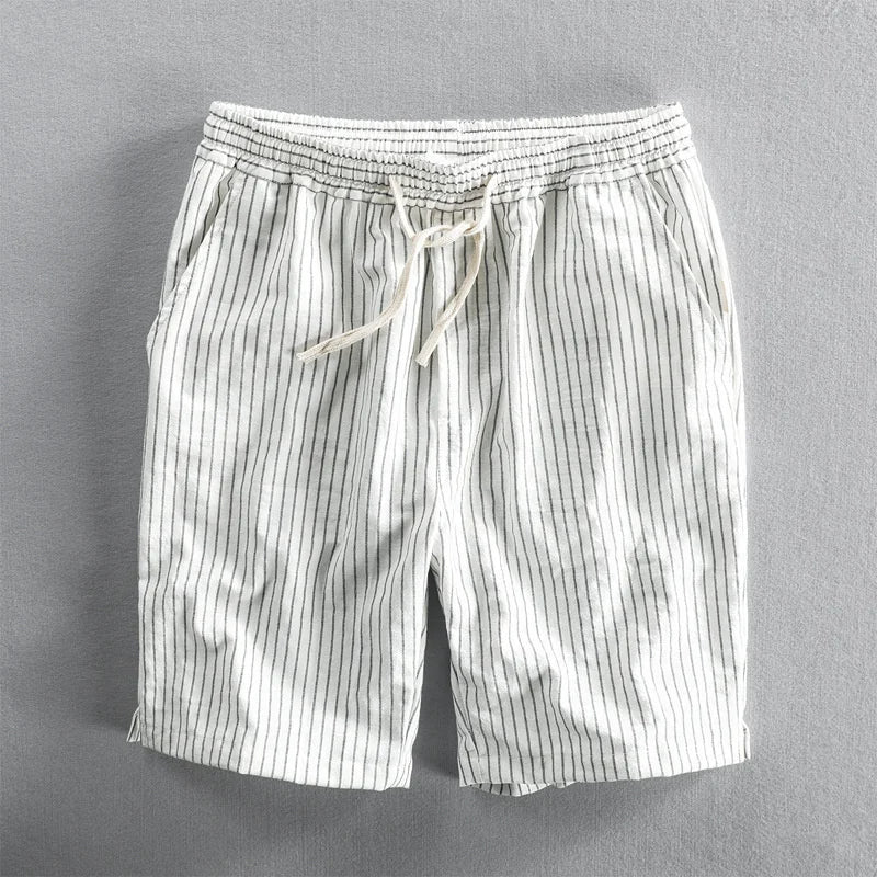 Biarritz Linen Stripe Shorts